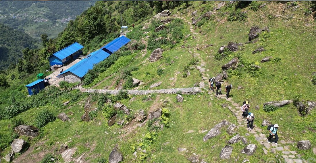 धार्मिक पर्यटकीयस्थल खयरभारानी ताल जोड्न पदमार्ग निर्माण