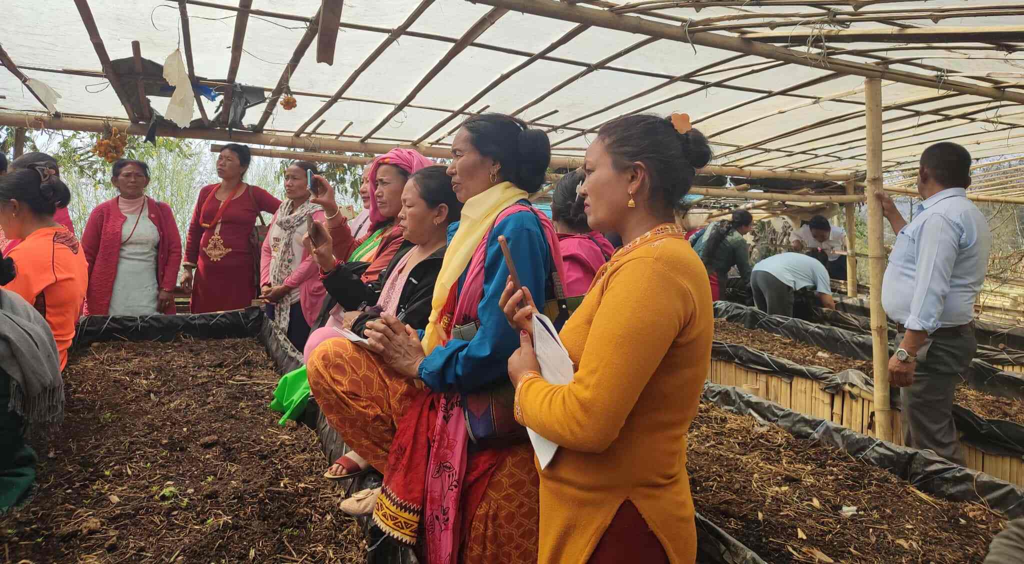 जैविकखेती प्रणालीलाई प्रवर्द्धन गर्न गड्यौला मल उत्पादन